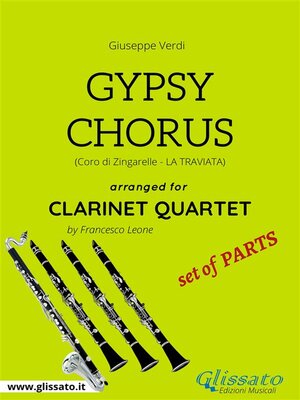 cover image of Gypsy Chorus--Clarinet Quartet set of PARTS